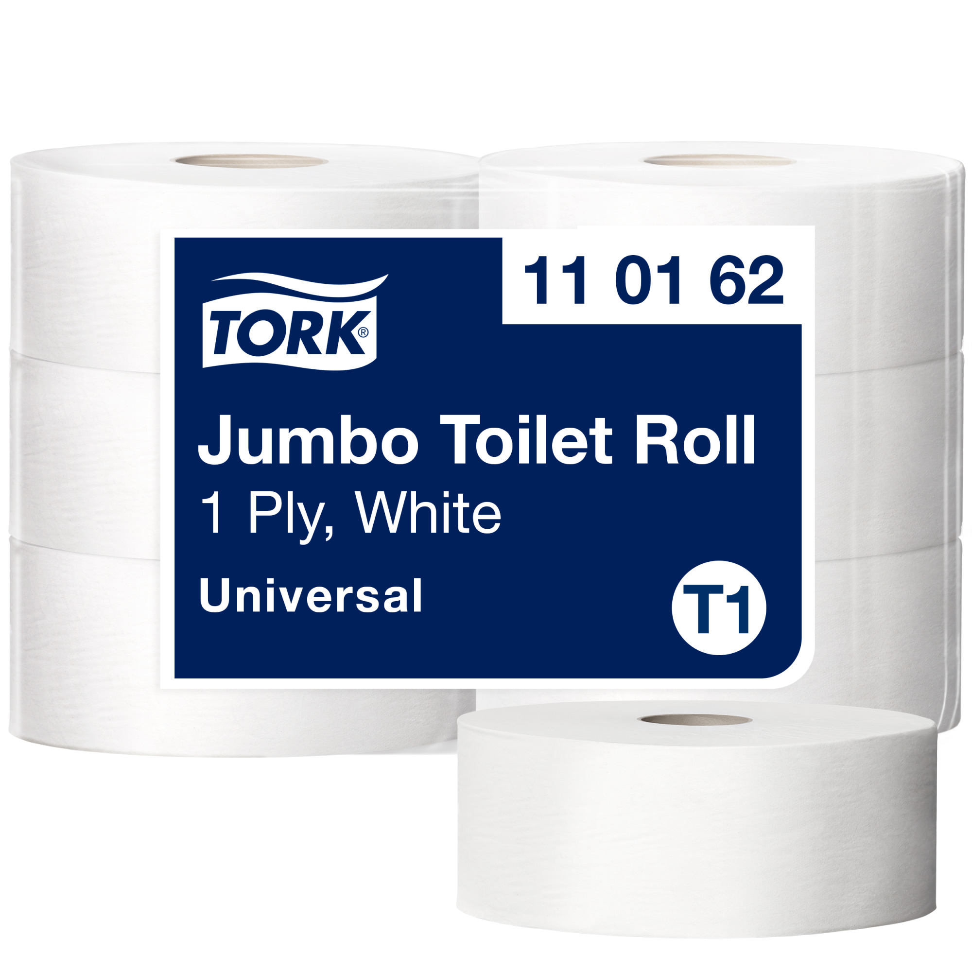 Rollo de papel higiénico Jumbo Tork Universal de 1 capa