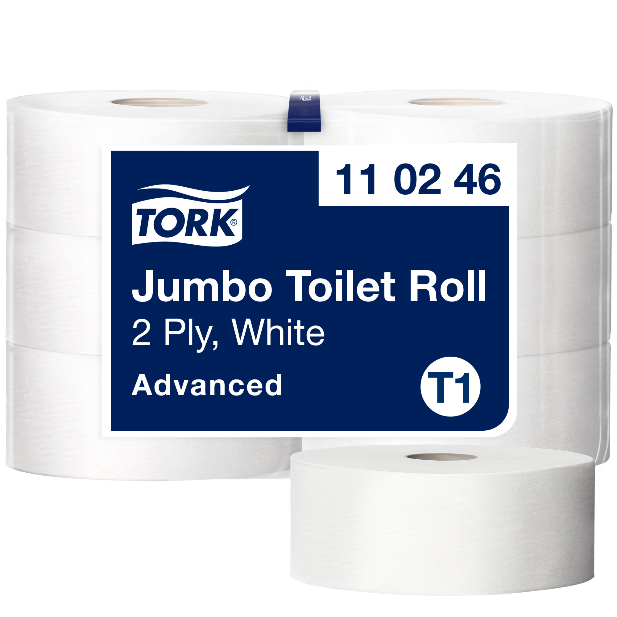 Tork Jumbo Toilet Paper Roll White T1
