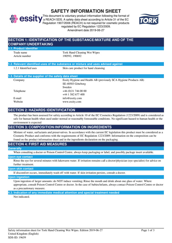 Safety Data Sheet