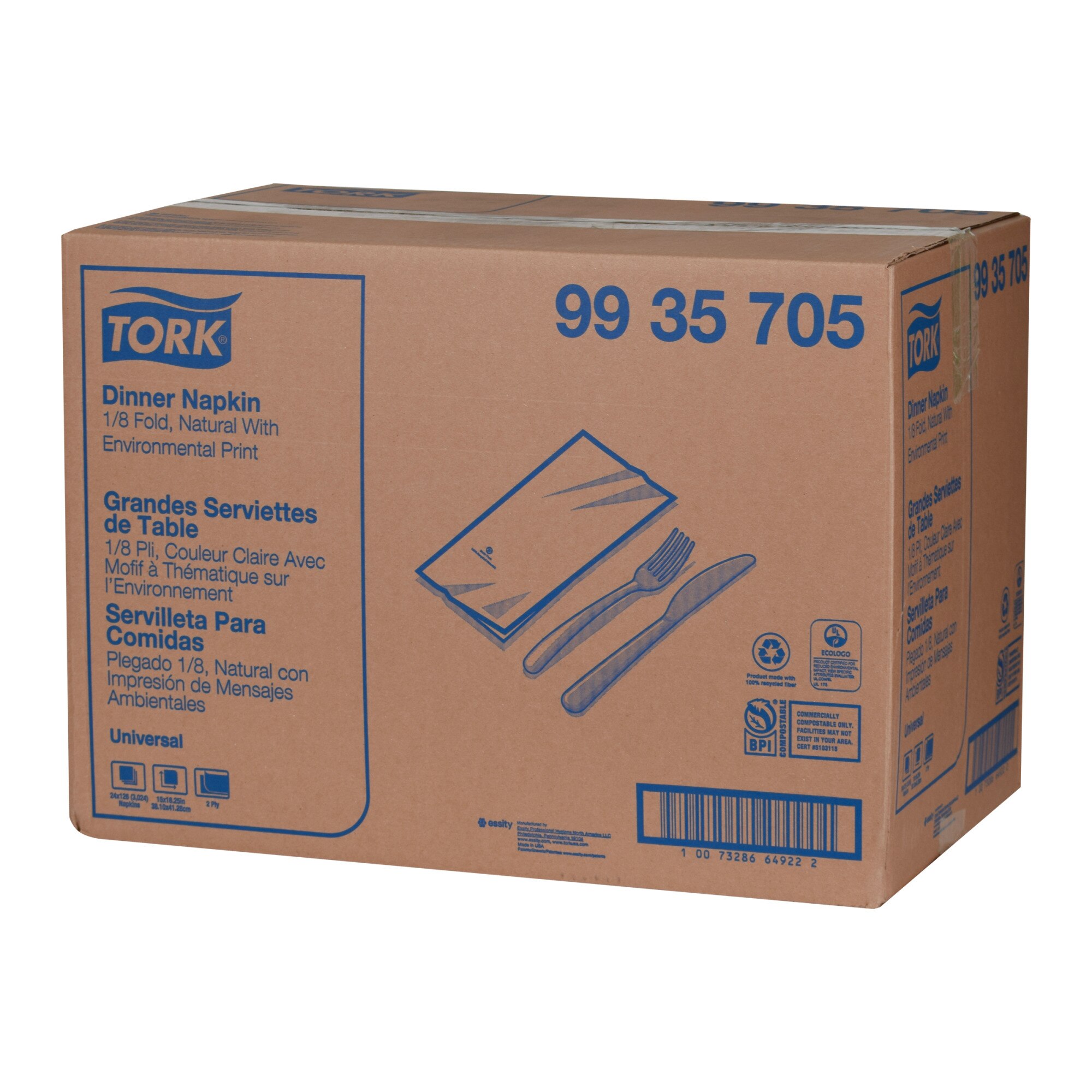 Tork Natural Dinner Napkin