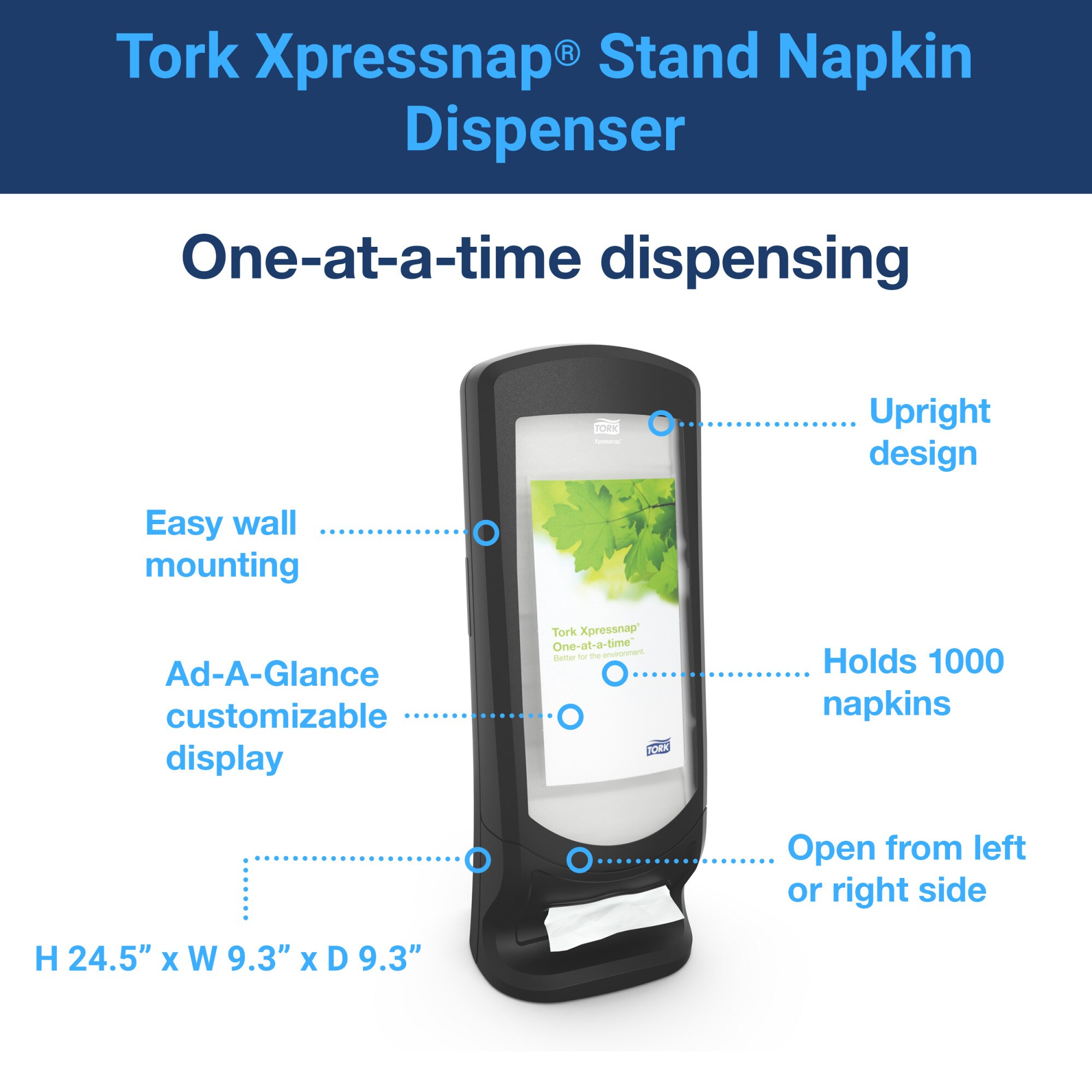 Tork Xpressnap® Stand Napkin Dispenser Black N4