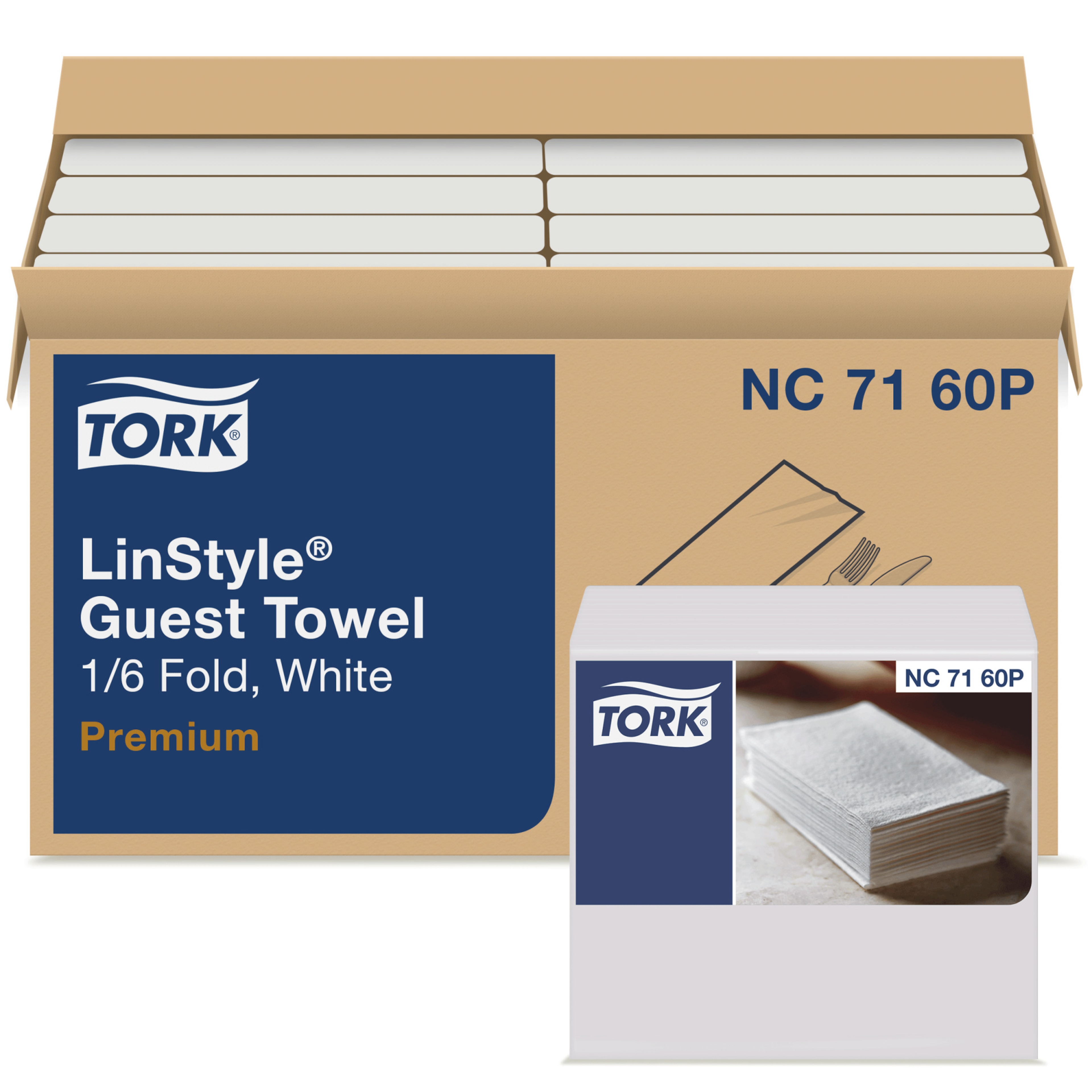 Tork LinStyle® White Guest Towel