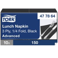 Tork Myk Svart Lunsjserviett