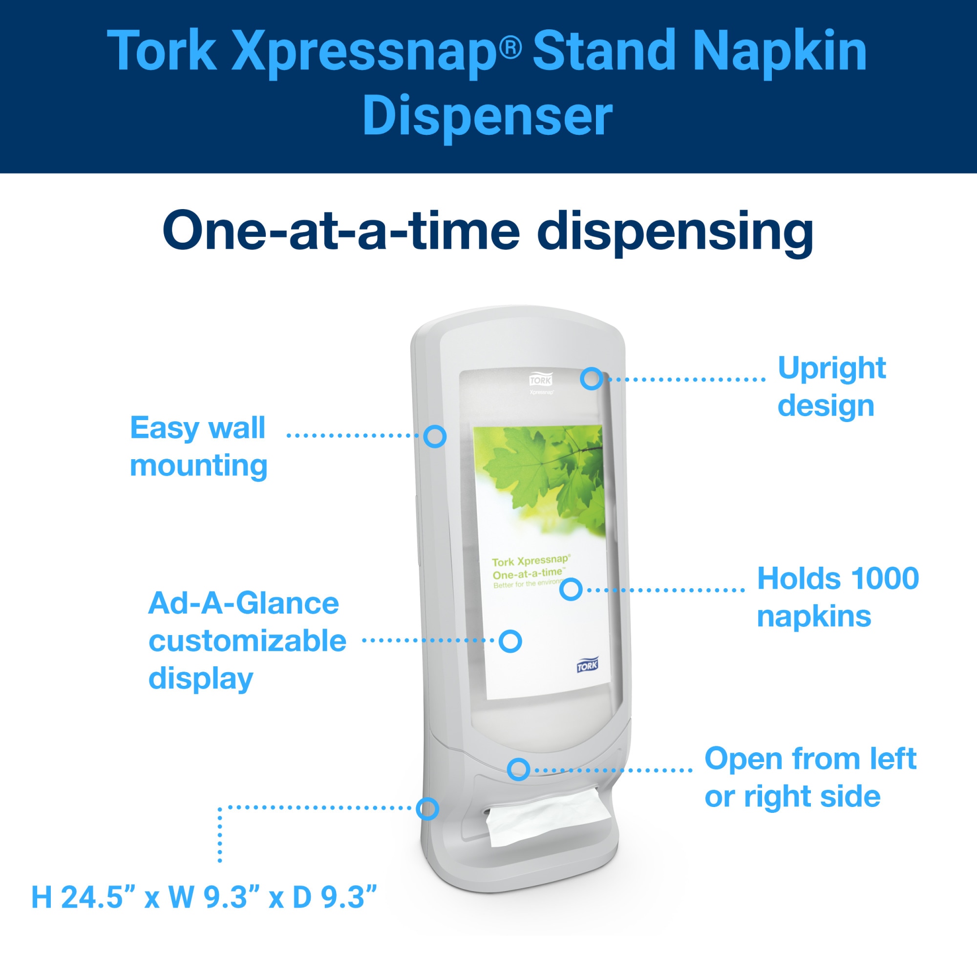 Tork Xpressnap® Stand Napkin Dispenser Gray N4