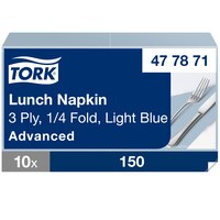 Tork Myk Lys blå Lunsjserviett