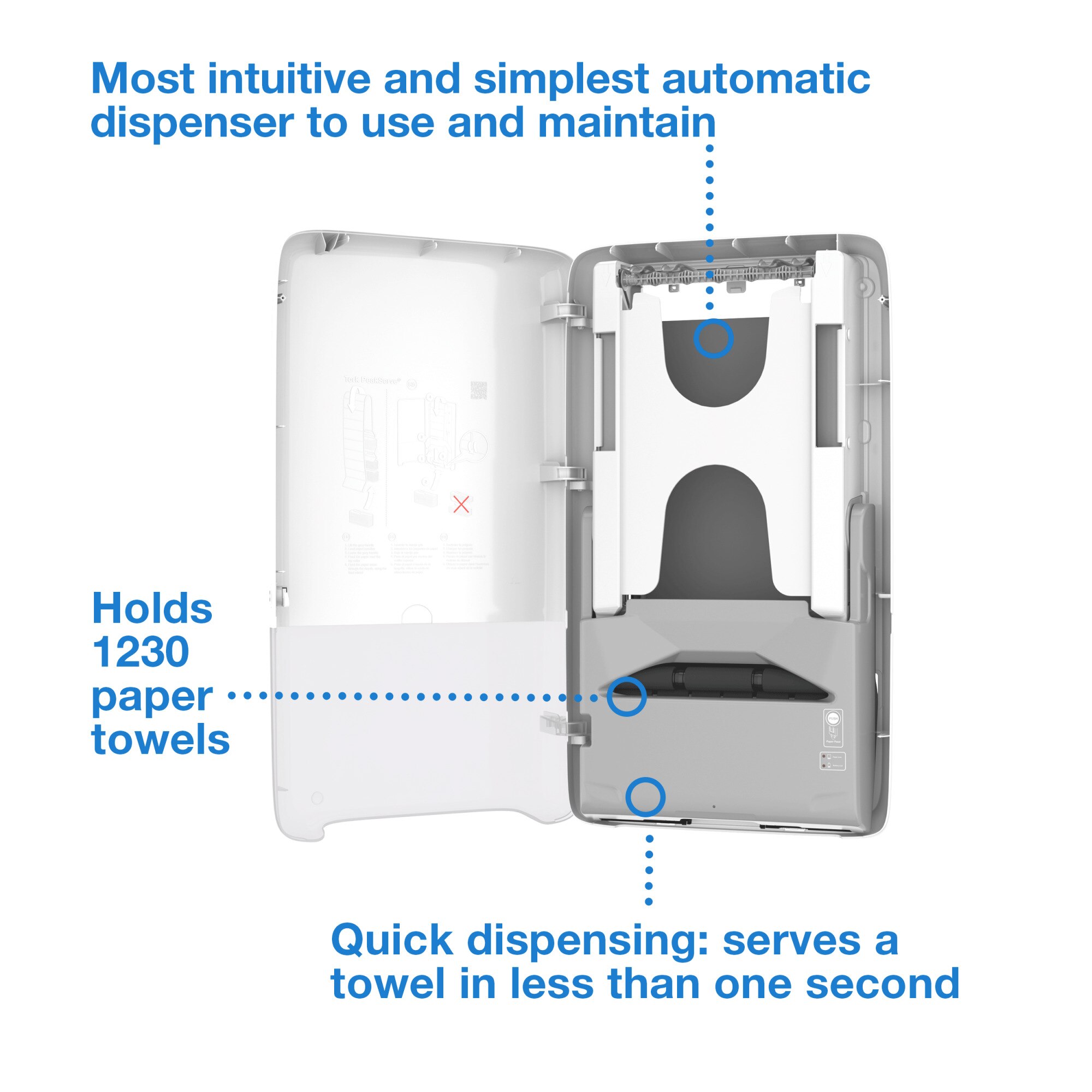 Tork PeakServe® Automatic Continuous™ Paper Hand Towel Dispenser