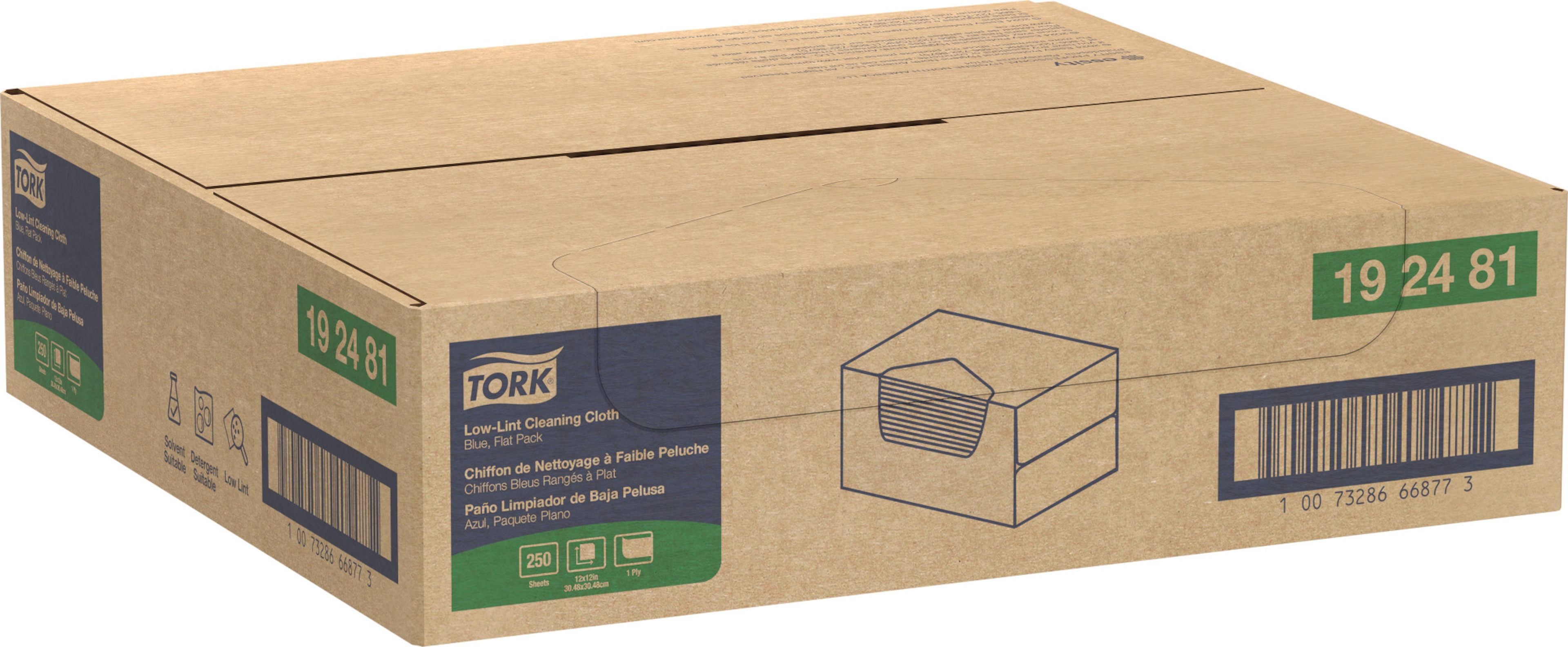 Tork Low-Lint Cleaning Cloth Blue