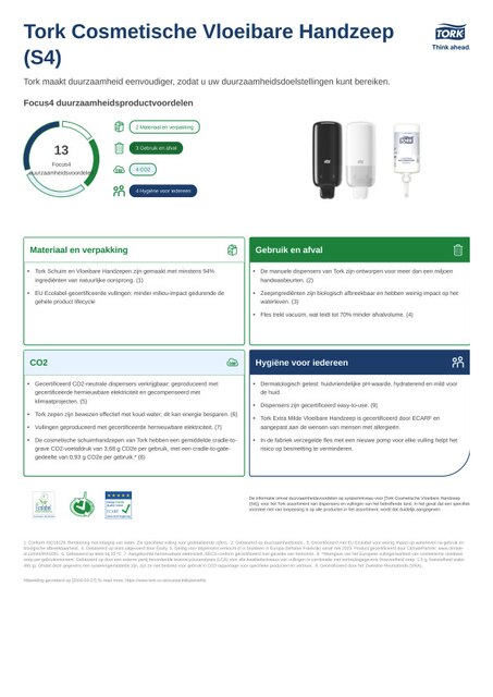 Sustainability-informatieblad