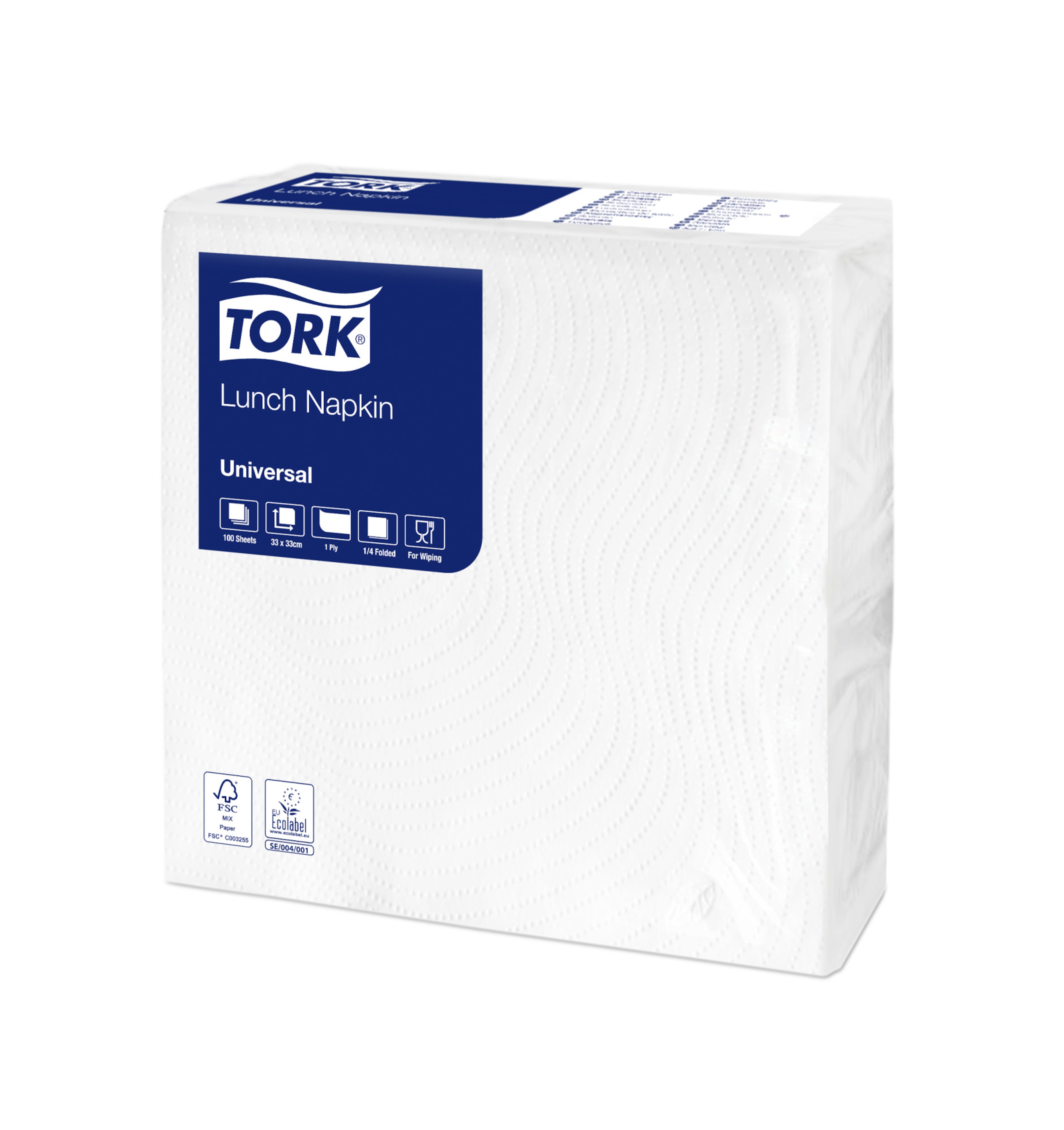 Tork valge lõunasöögisalvrätik, 1-kihiline