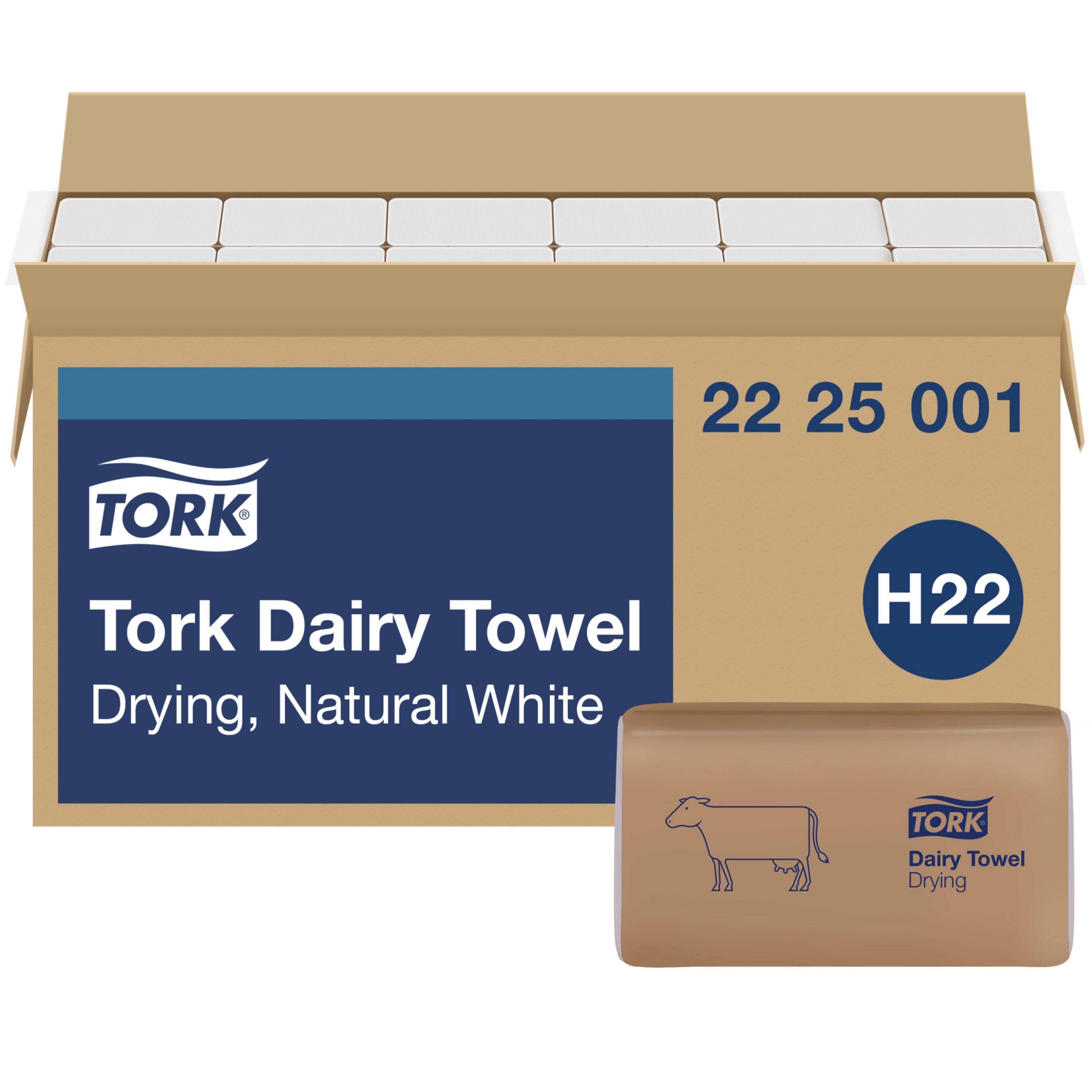 Tork Dairy Towel Natural White H22