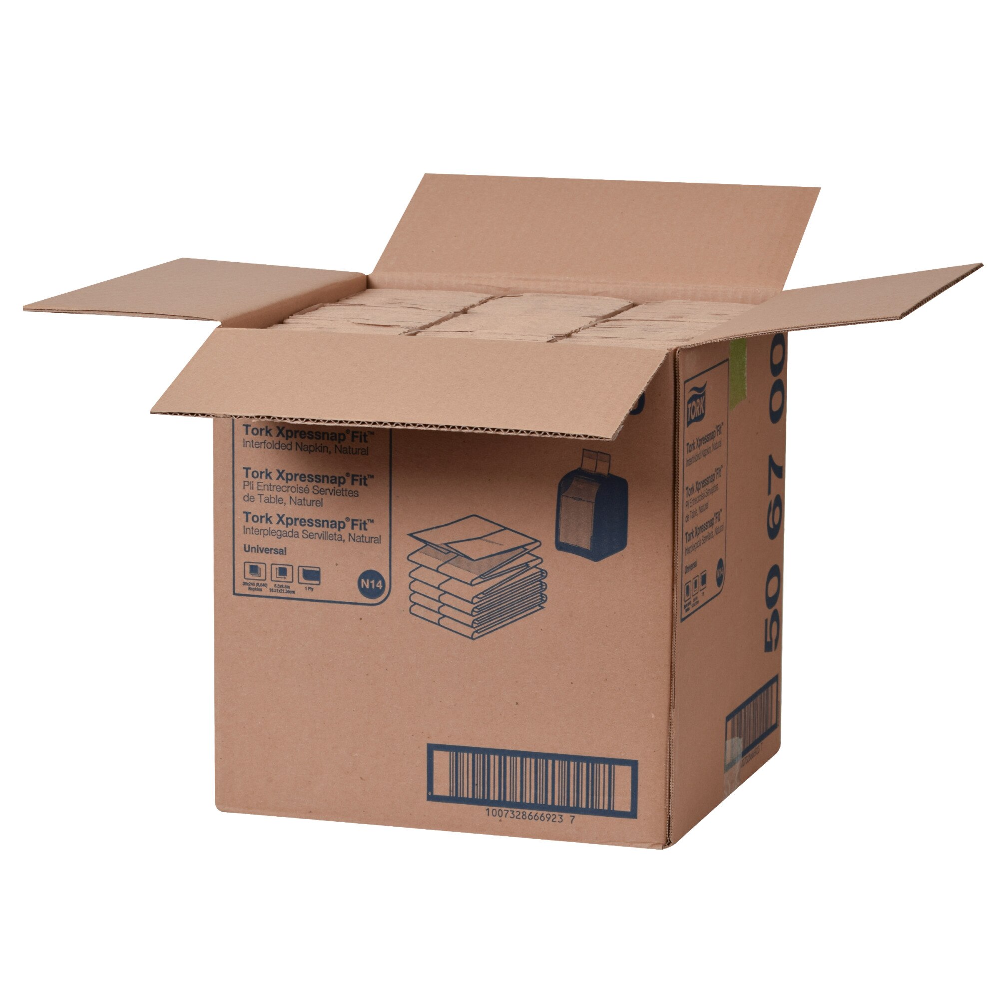 Tork Xpressnap Fit® Natural Dispenser Napkin