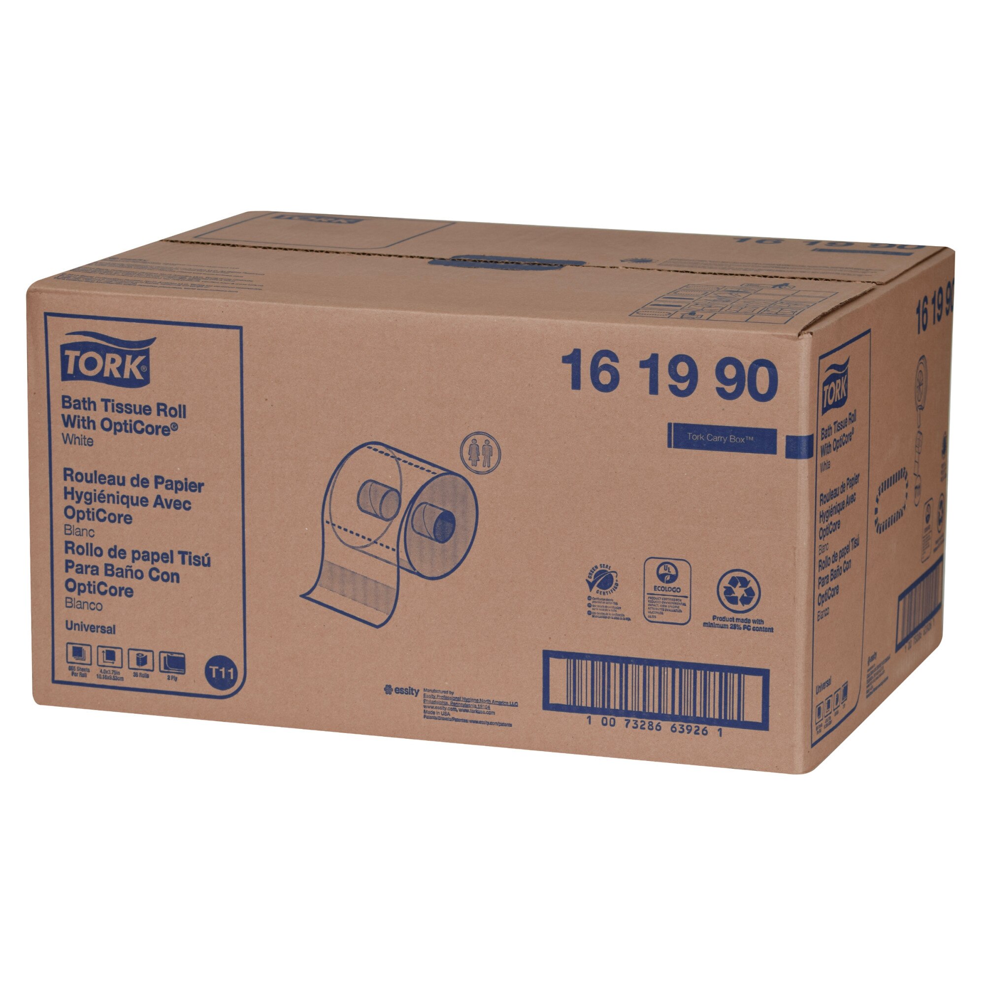 Tork OptiCore® Mid-size Toilet Paper Roll White T11