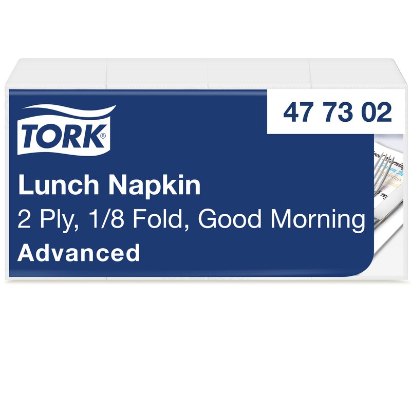 Tork Lunchservietten Good Morning 1/8-Falz