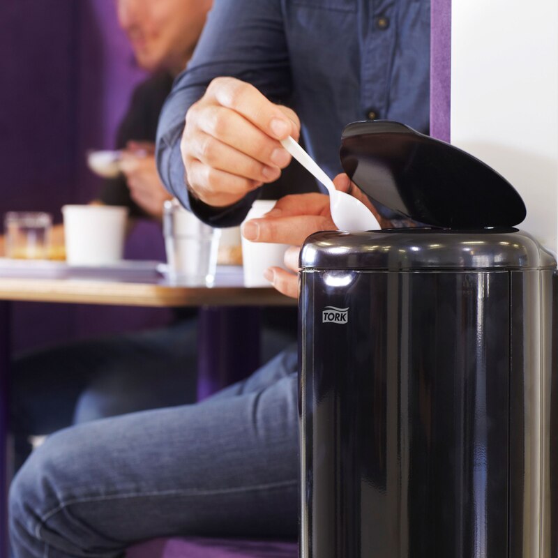 Tork 564008 B3-afvalbak (zwart, 5 liter) | Office Centre