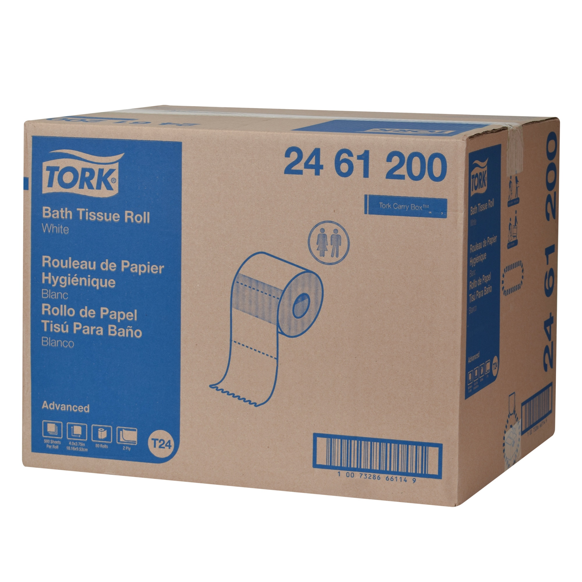 Tork Advanced Bath Tissue Roll, 2-Ply