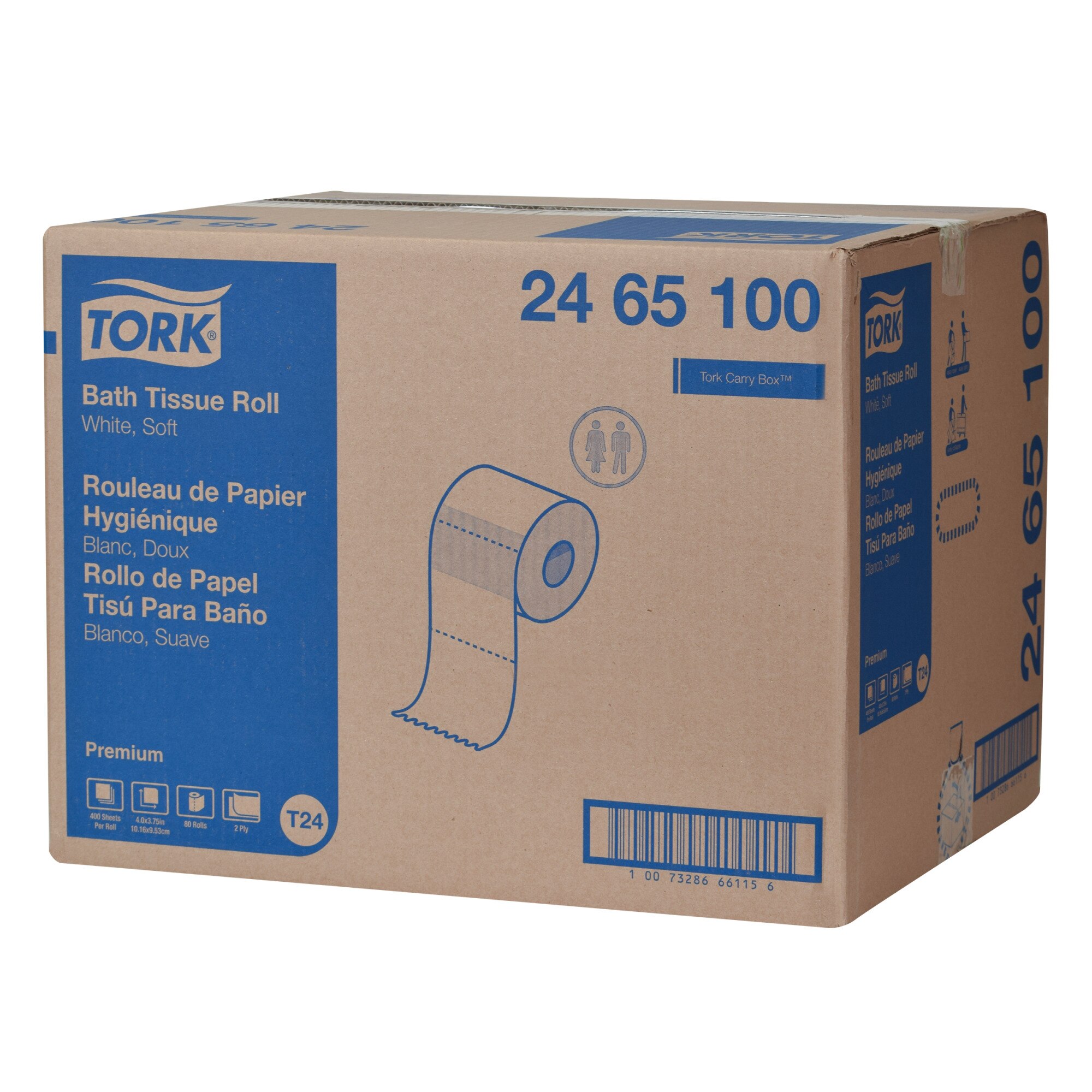 Tork Premium Soft Bath Tissue Roll, 2-Ply
