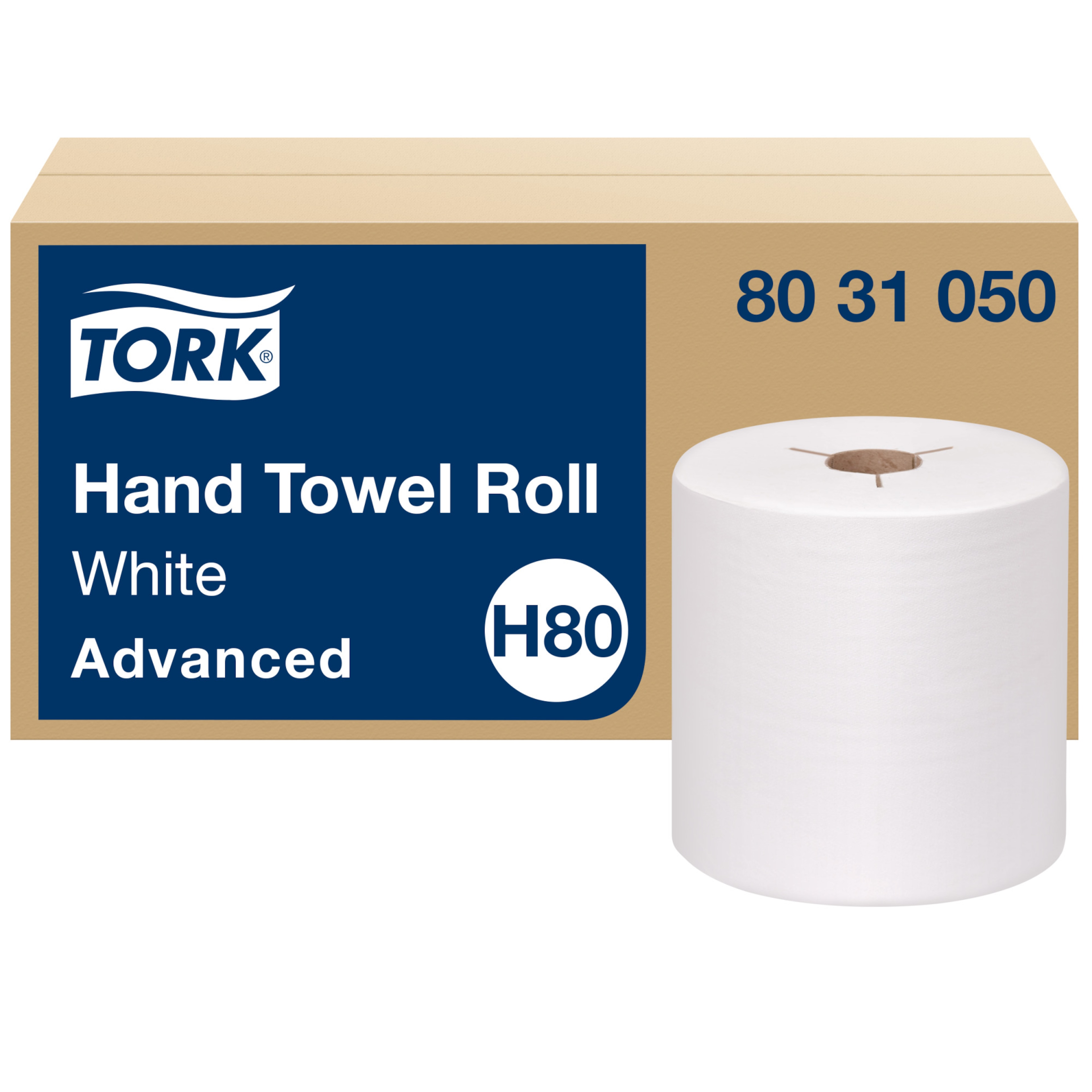 Rouleau de serviettes à mains Tork Blanc H80