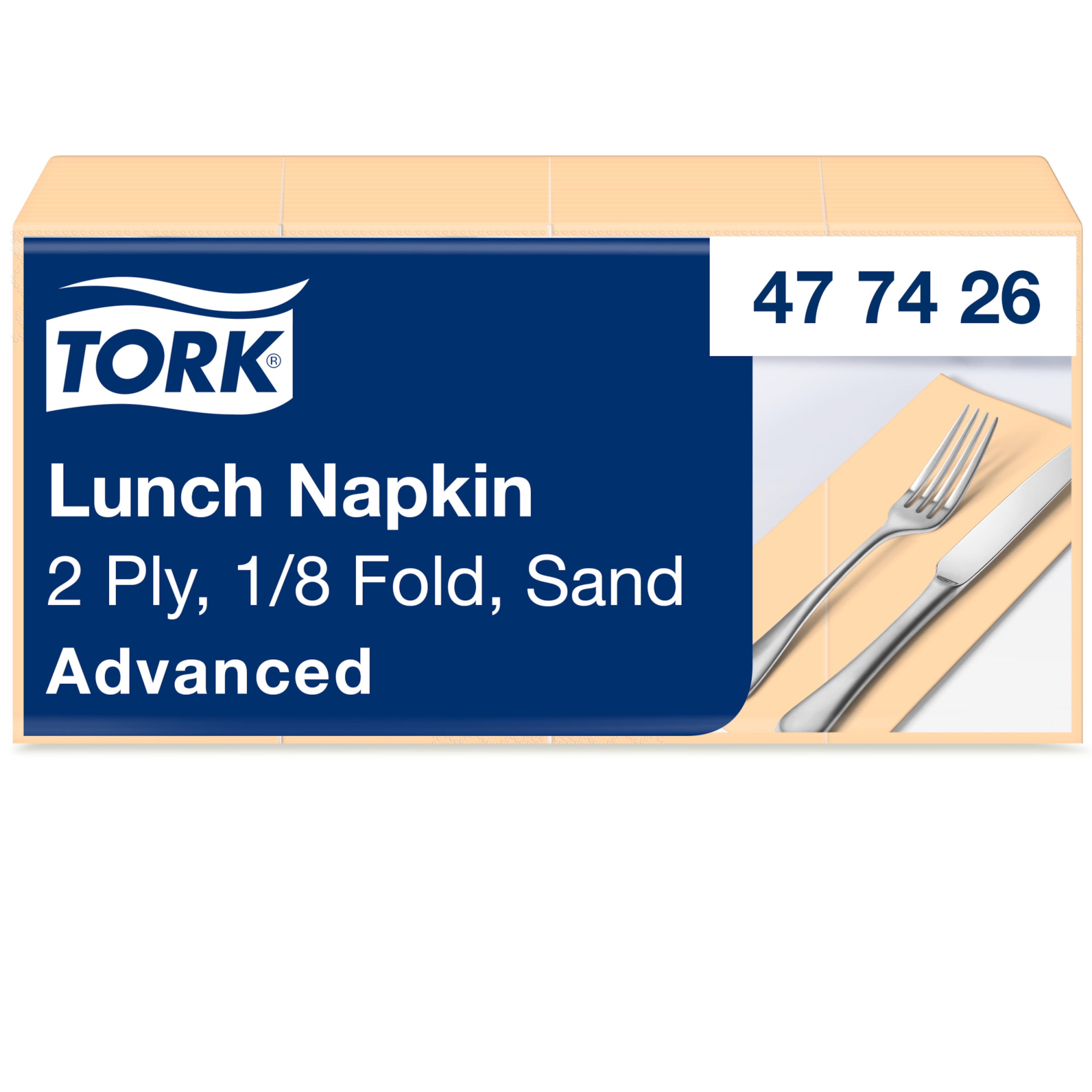 Tork hiekka Lunch-lautasliina 1/8-taitto