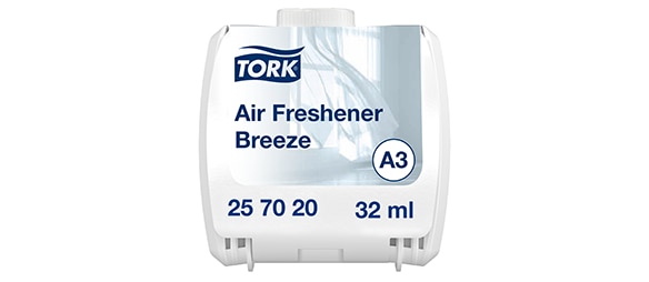 Refill with a label showing Air Freshener Breeze