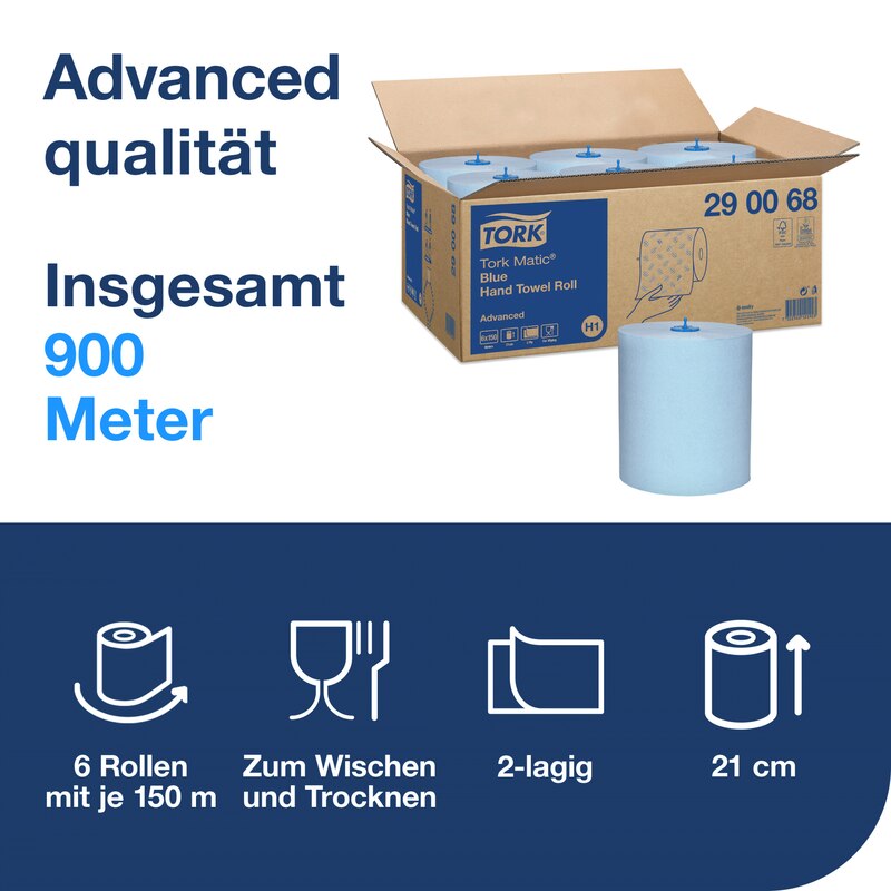 Tork Matic® Dispenser per asciugamani a rotolo nero, H1