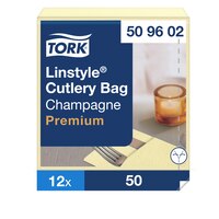 Tork Premium Linstyle® конверт для столовых приборов со светло-кремовой салфеткой