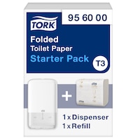 Tork Starter Pack Dispenser Toilet Paper Folded C&C
