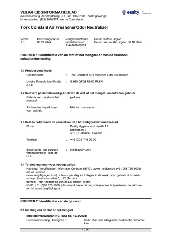 Safety Data Sheet