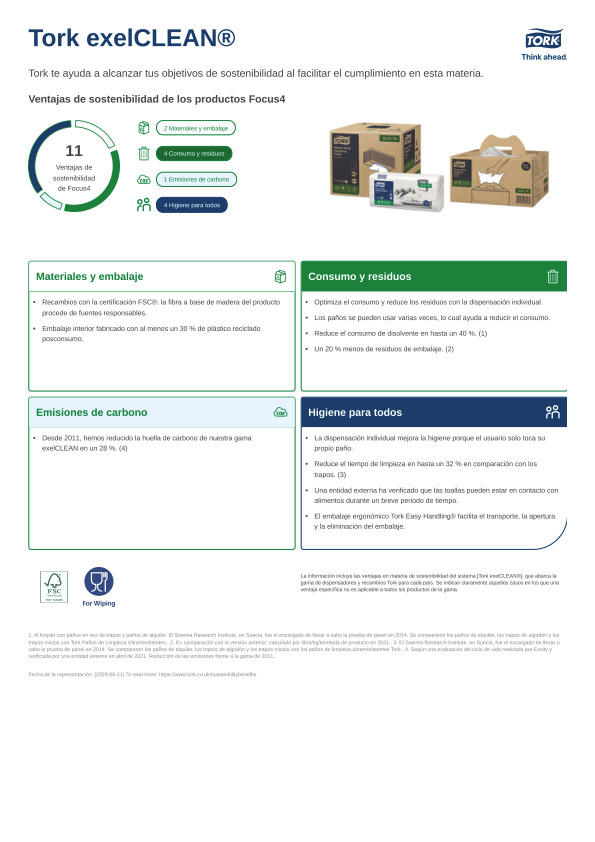 Ficha técnica de producto sostenibilidad