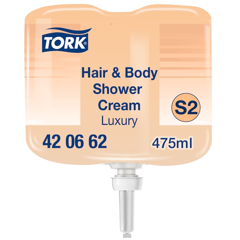 Tork luxuriöse 3‑in‑1 Hair & Body Mini-Duschcreme S2Tork Luxuriöse Hair & Body Mini Duschcreme S2