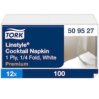 «Tork Premium Linstyle®» balta kokteiļu salvete