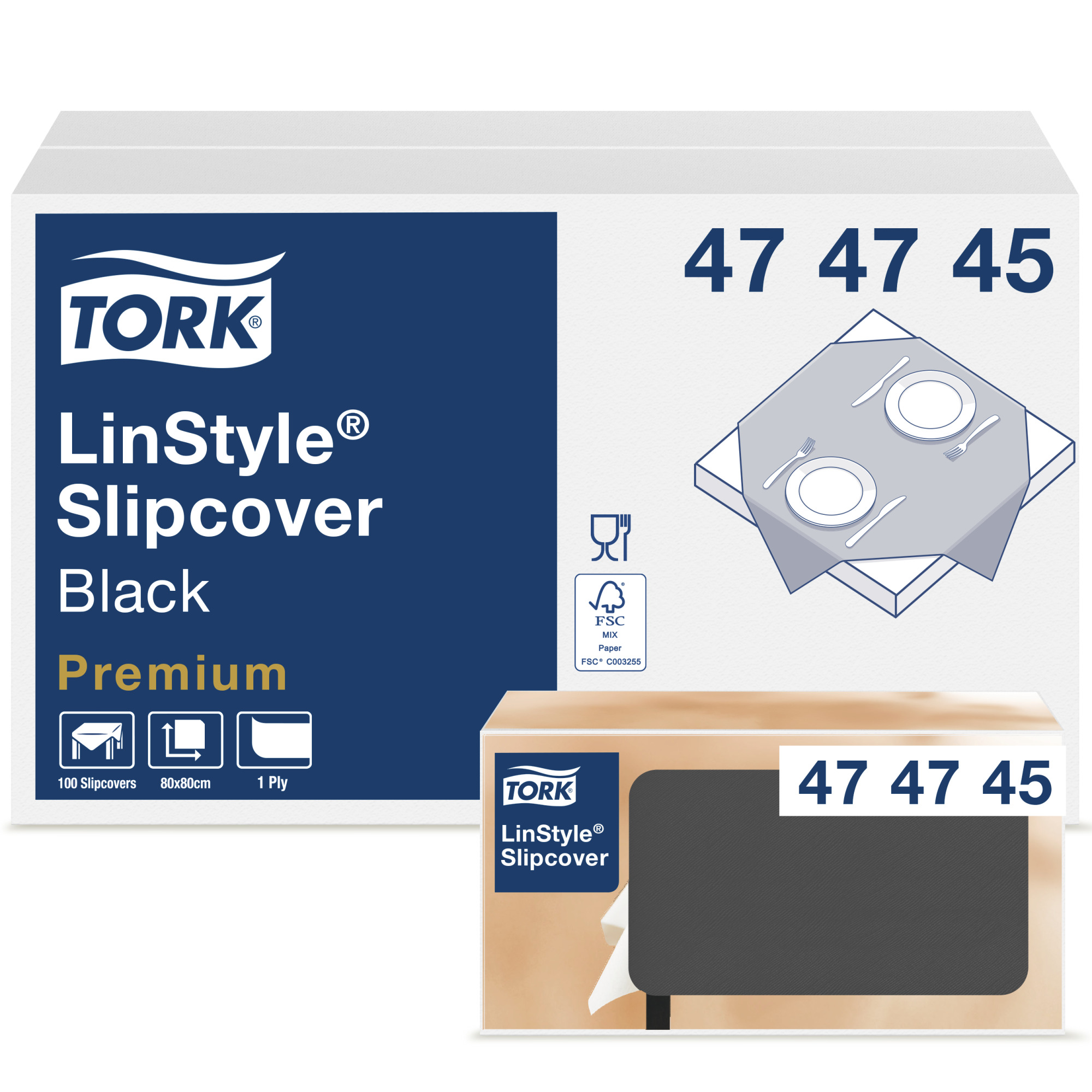 Tork LinStyle® Surnappe noir