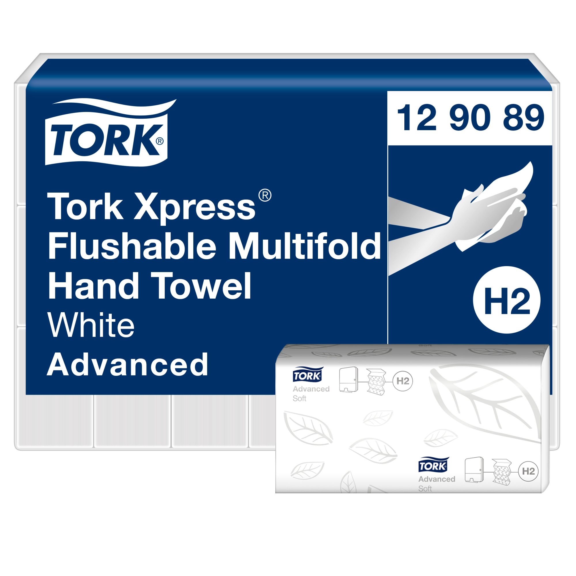 Tork Xpress® Flushable Multifold Hand Towels White H2