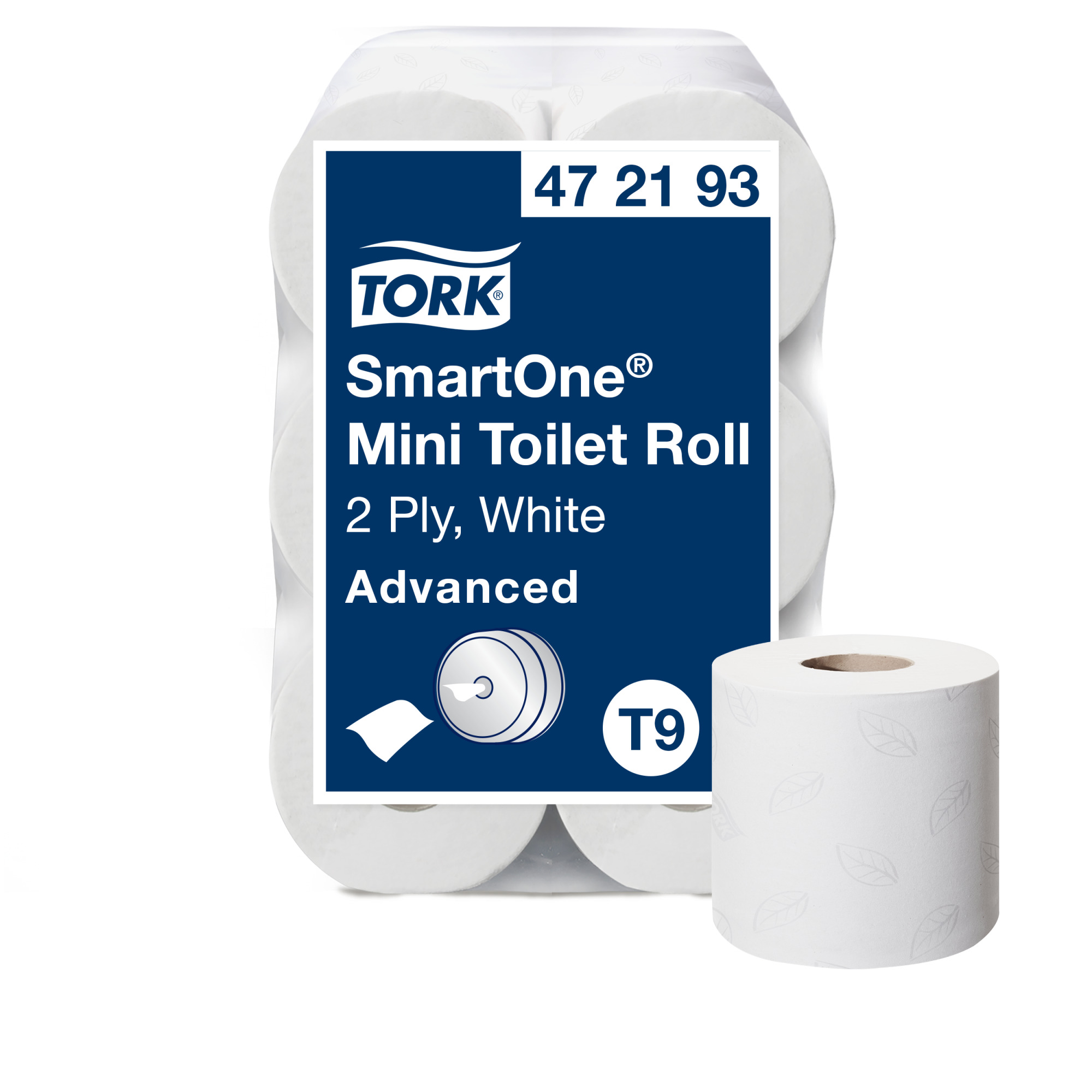 Tork SmartOne® Mini Toilet Roll White T9