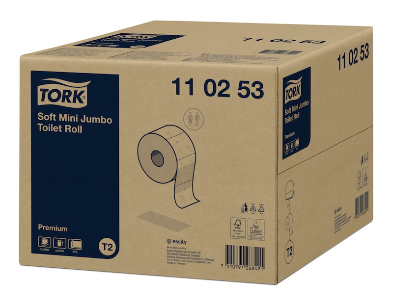 Tork Zacht Jumbo Toiletpapier Premium | 110253 | Toiletpapier | Vulling | Tork BE