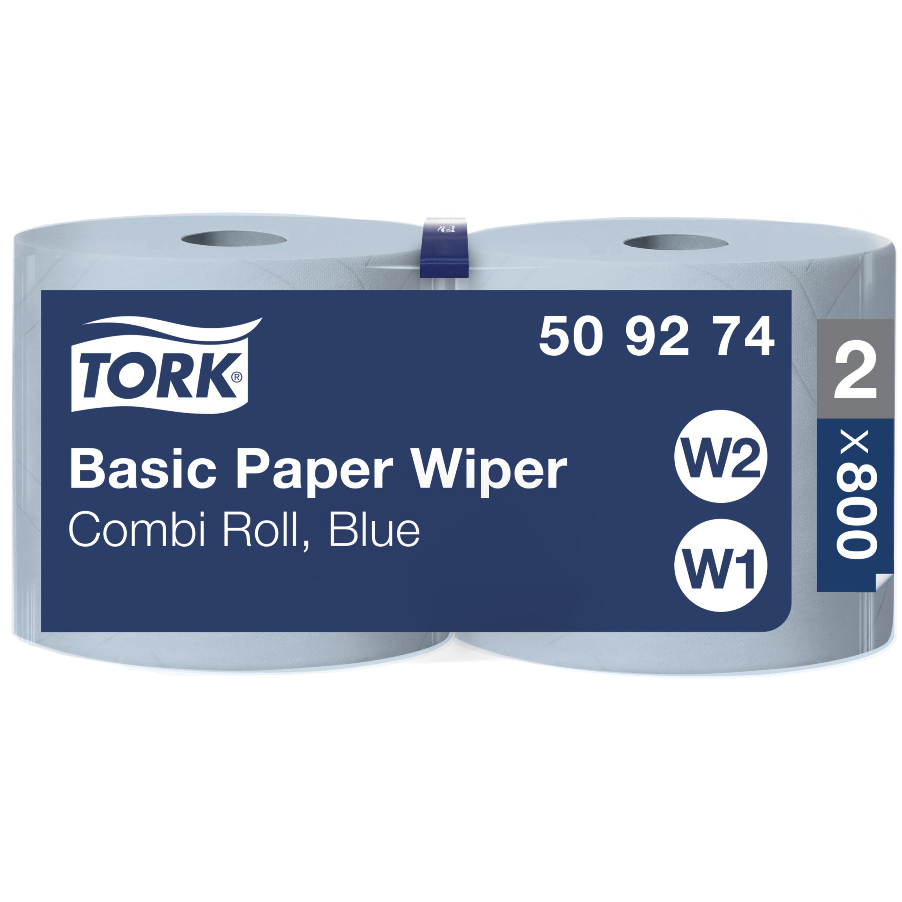 Tork Rollo Combi de Papel de Secado Básico Blanco y Azul W1/2