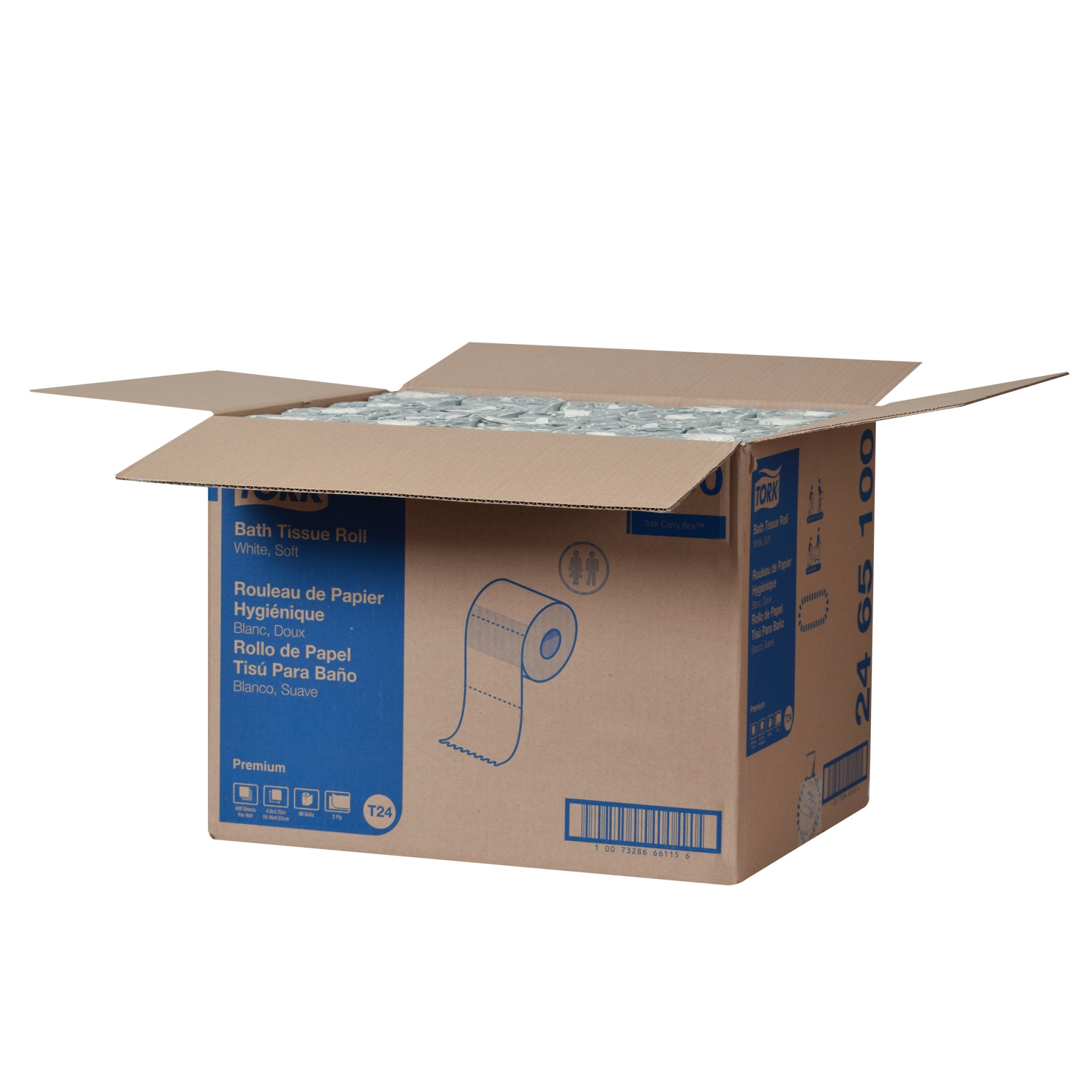 ディロール135 詰め替えパトレーネ20個TMAX長巻缶2缶 Tork Premium Soft Bath Tissue Roll, 2-Ply