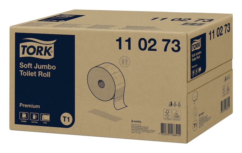 Tork Papier toilette Jumbo doux Premium, 110273, Papier toilette, Recharges