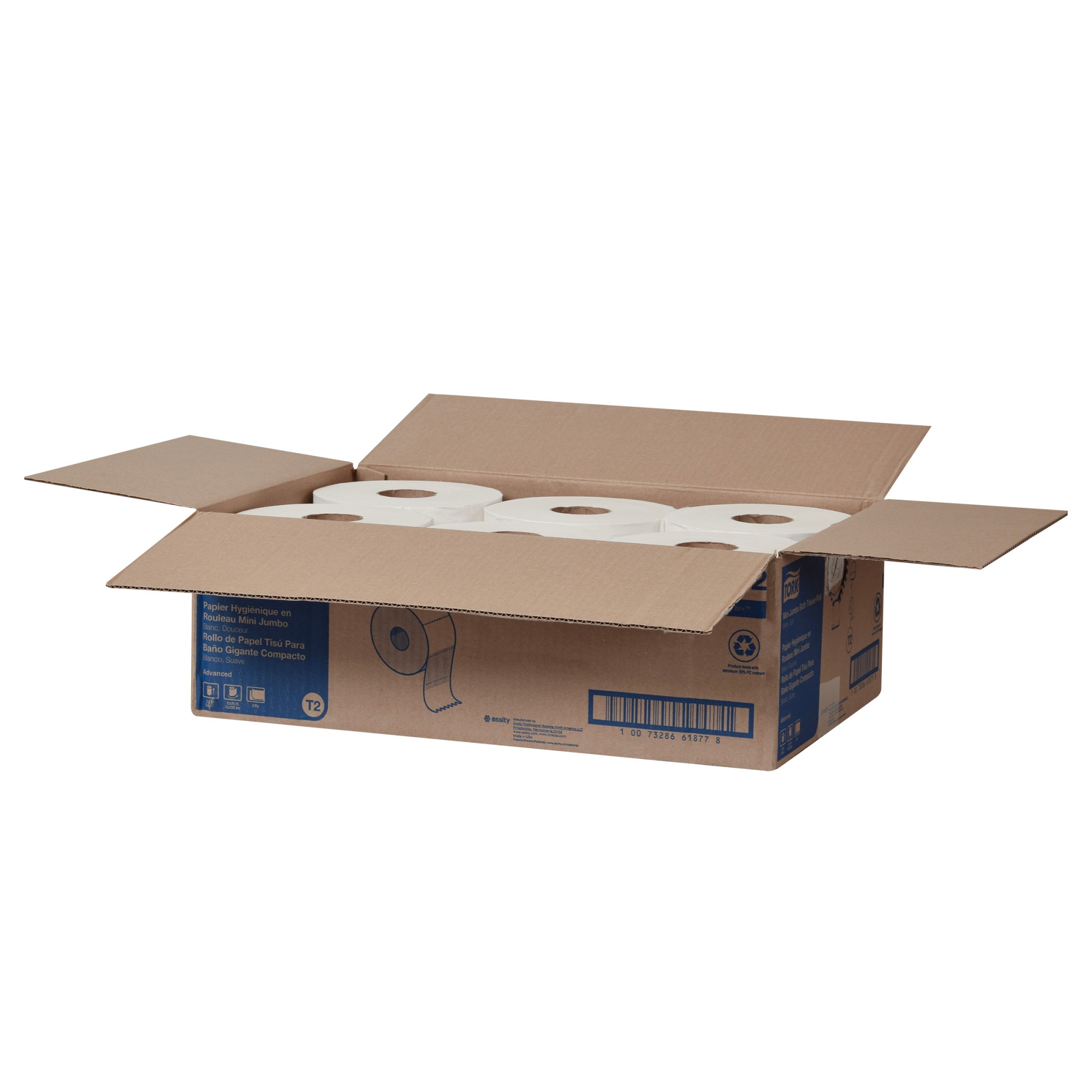 Tork Soft Mini Jumbo Toilet Paper Roll White T2