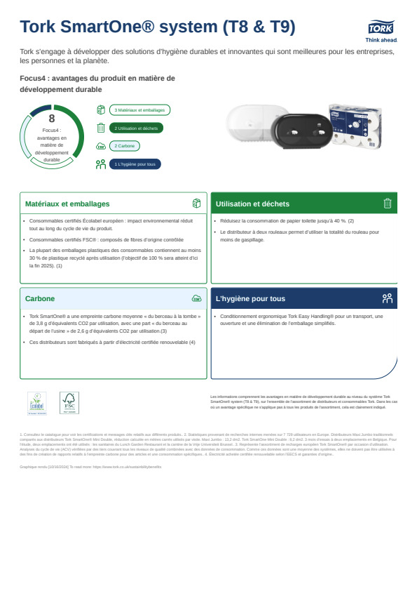 Fiche produit développement durable