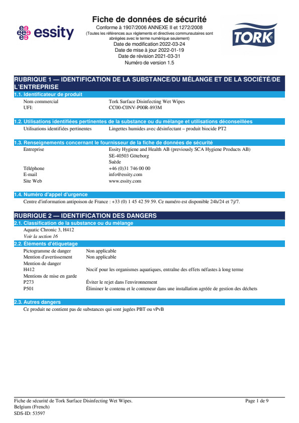 Safety Data Sheet