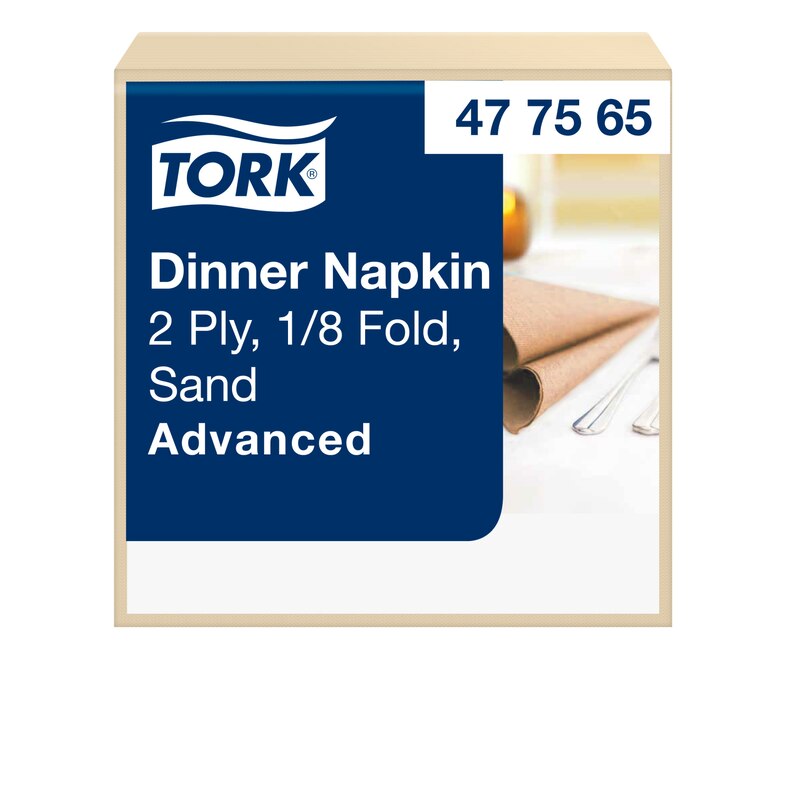 Tork Dinnerservietten Sand 1/8-Falz
