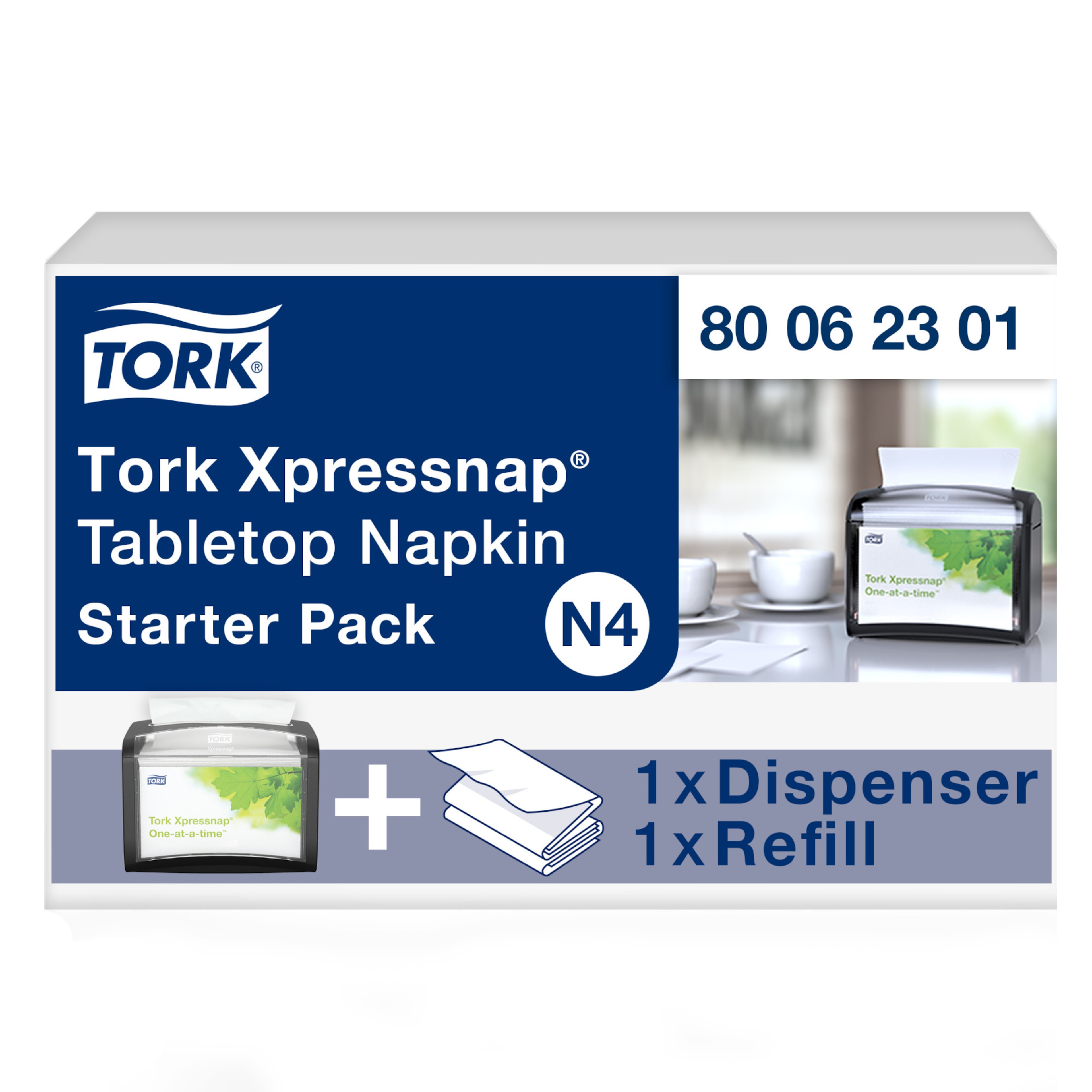 Tork Xpressnap® Tabletop Napkin System Starter Pack