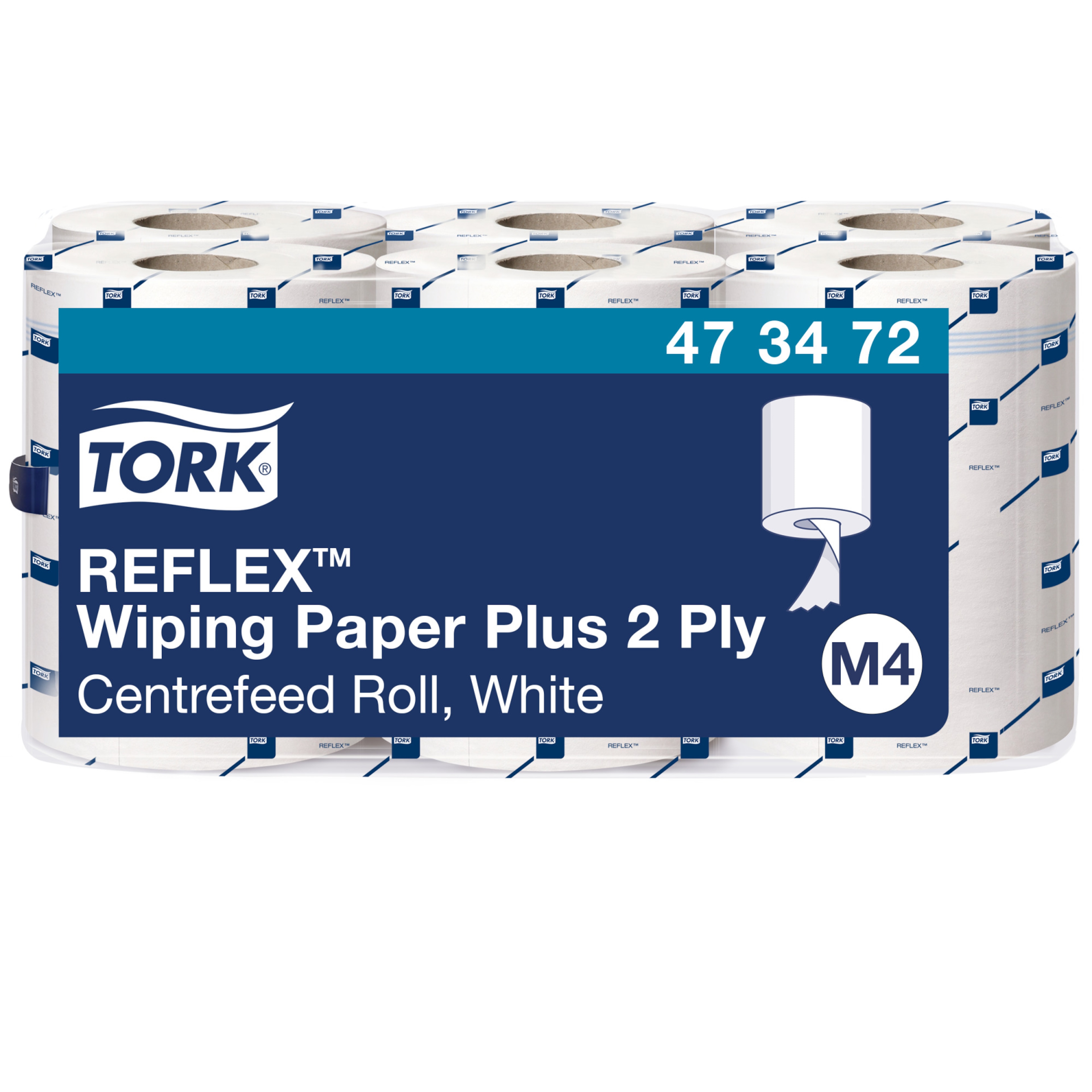 Tork Reflex Plus valge pühkepaber M4