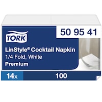 Tork LinStyle® Cocktailserviett Hvit