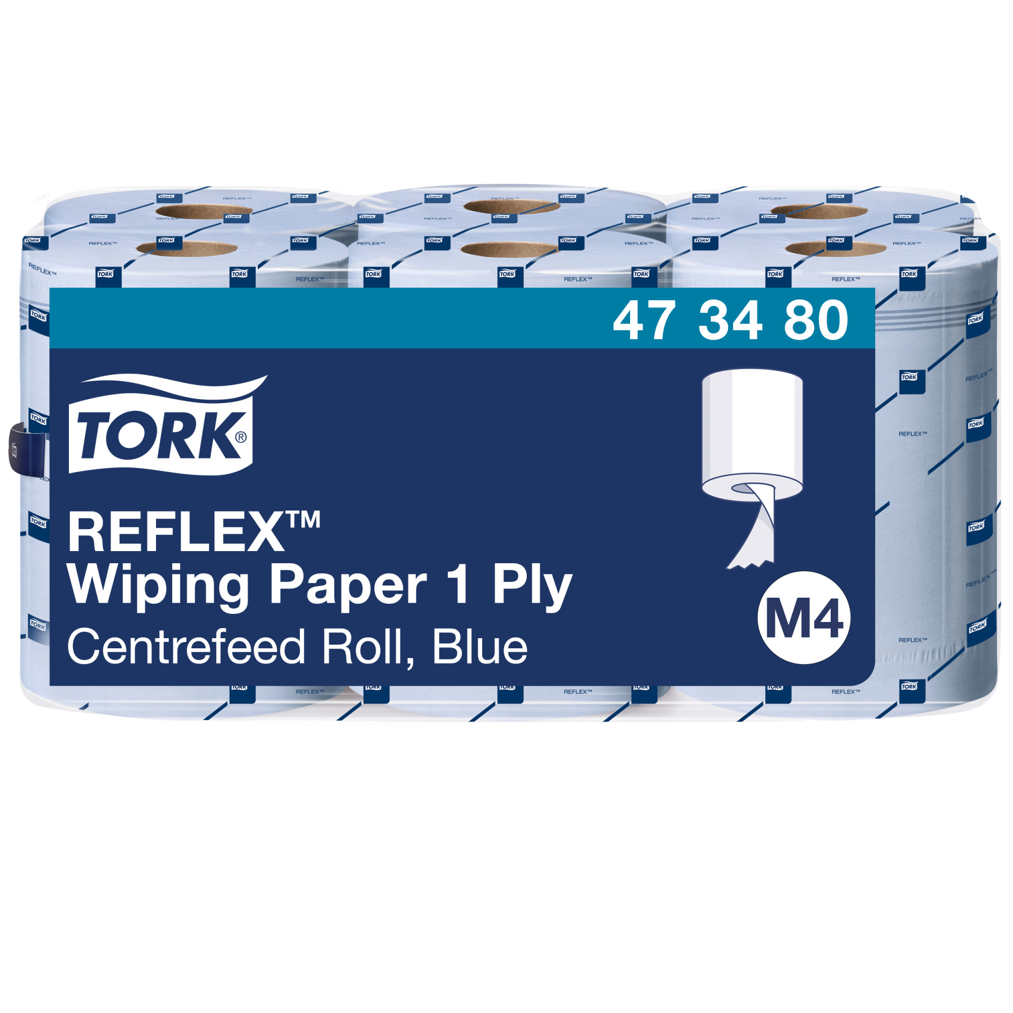 Tork Reflex™ Papierwischtücher Blau M4