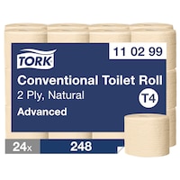Tork Konvensjonell Toalettrull Natur 2-lags