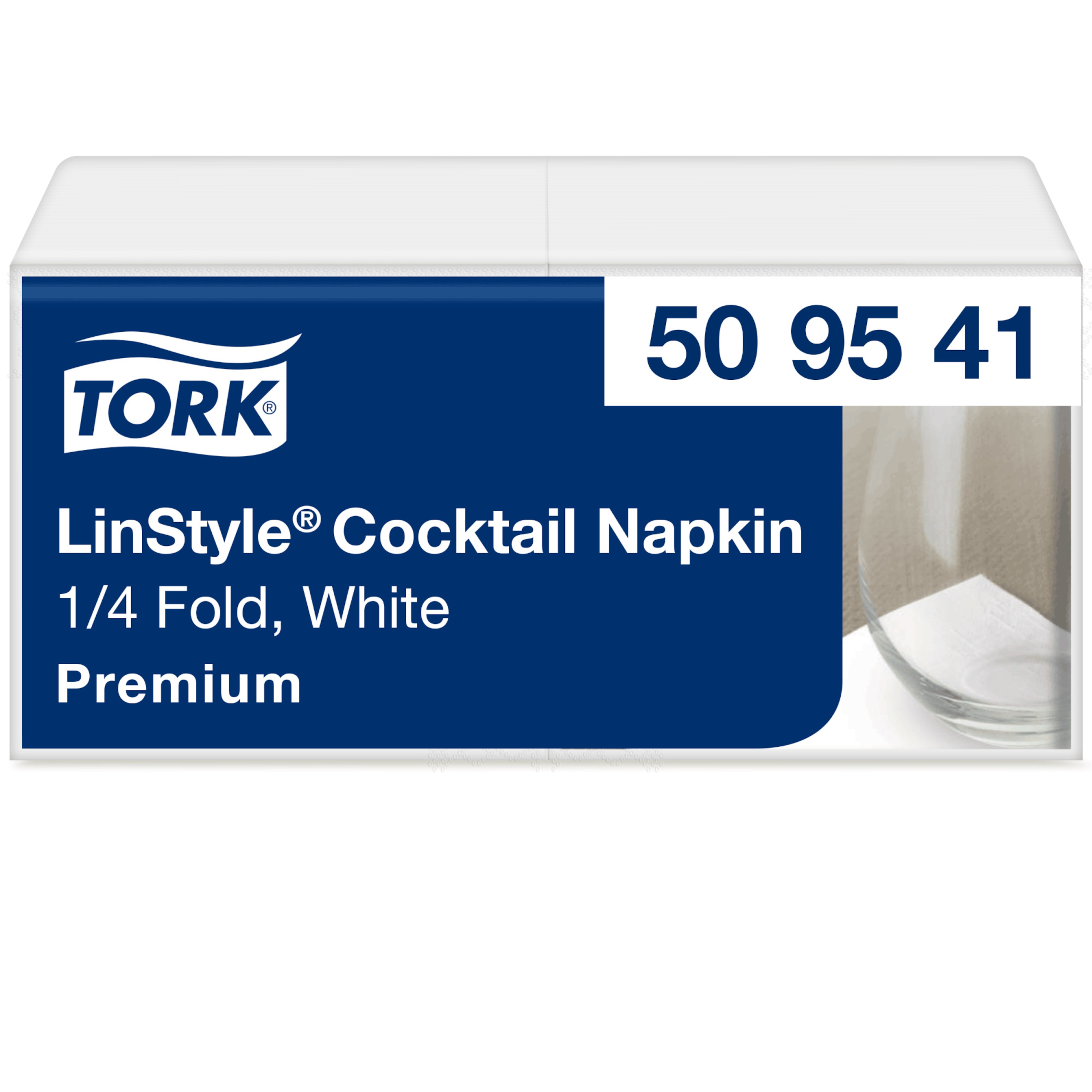 Tork LinStyle® White Cocktail Napkin