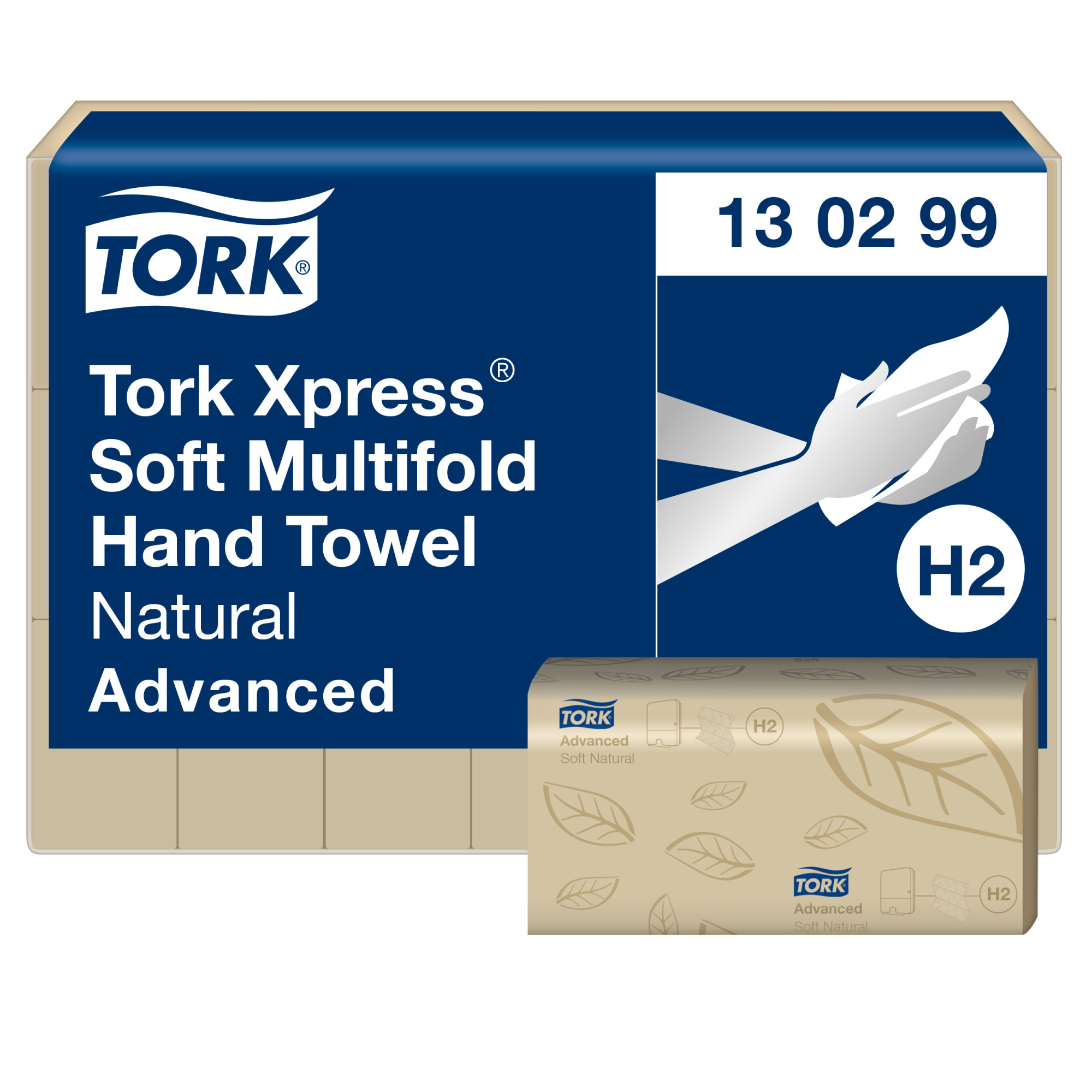 Tork Xpress® weiche Multifold-Handtücher Natur H2