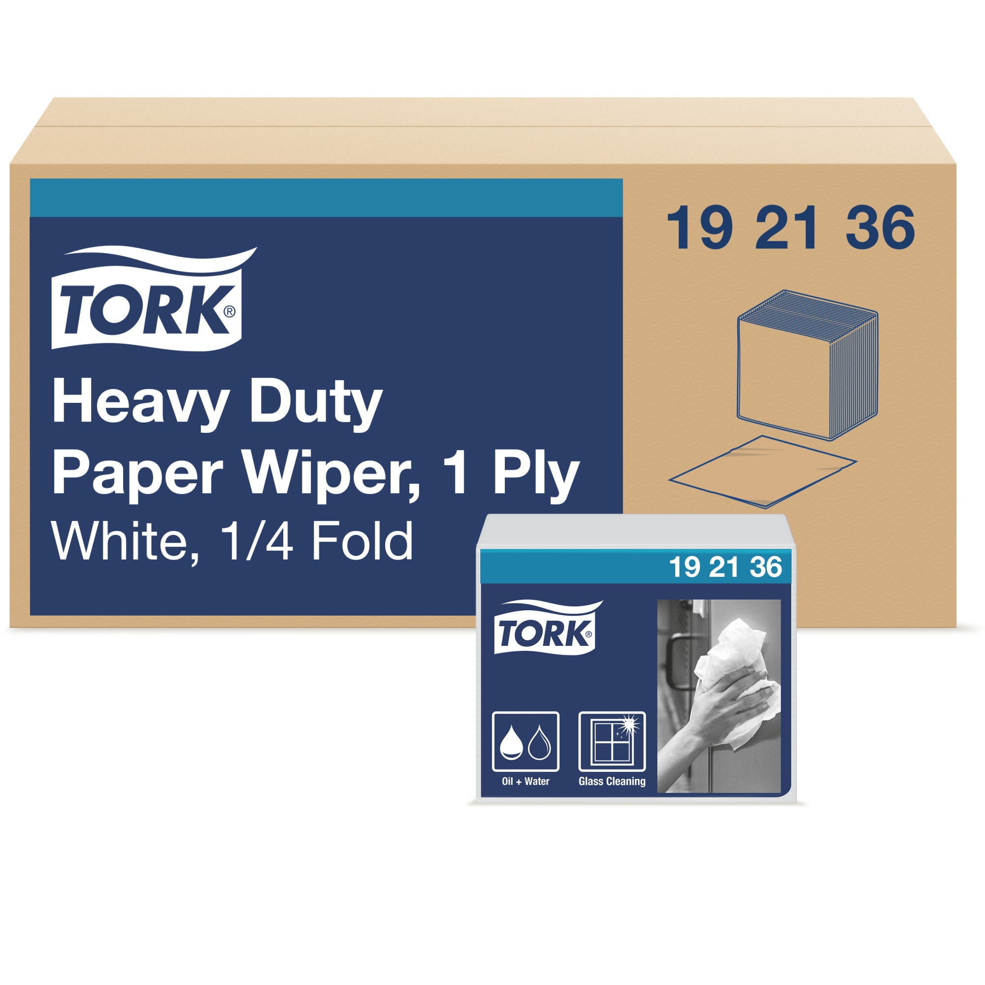 towerbox plus ② Tork Heavy-Duty Industrial Paper Wiper White