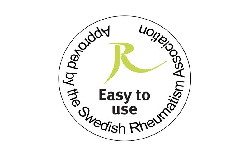 Πιστοποιητικό ευκολίας χρήσης - Εγκεκριμένη από τη Σουηδική Ρευματολογική Εταιρεία